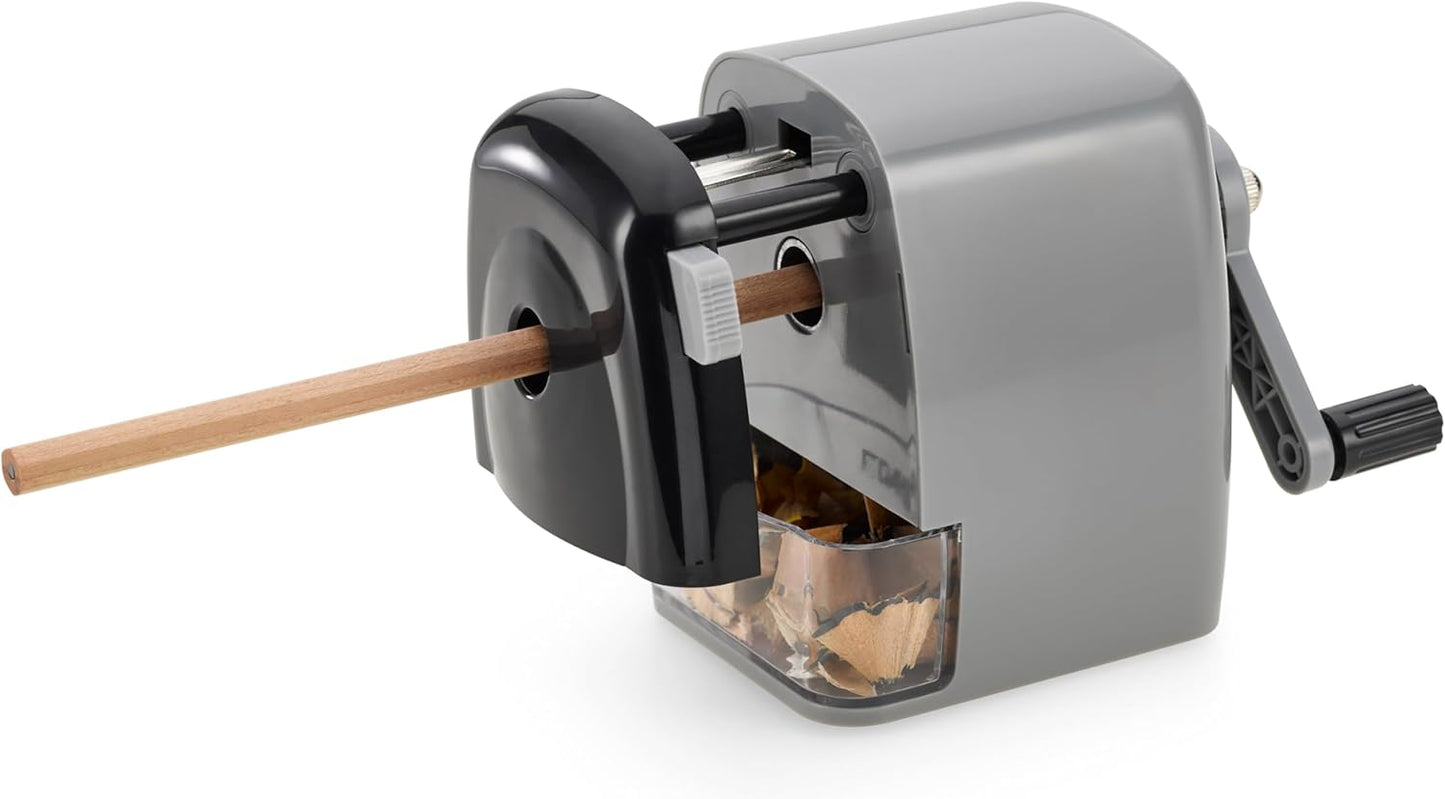 Dahle 133 Pencil Sharpener with Automatic Cutting System, Adjustable Point, Accepts Standard Graphite or Oversized Artist Pencils