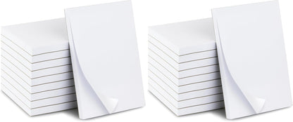 KitchenDine 10 Pack Note Pads 4x6 | 100 Sheets Per Memo Pad | Server Note Pads | Scratch Pads for Writing | White Blank Notepads in Bulk | Small Notepad | Paper Pads for To Do Grocery List