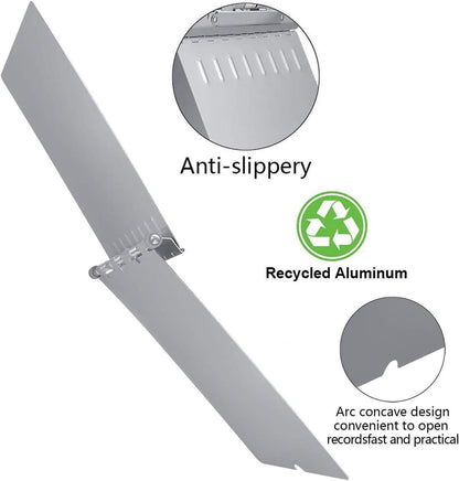 Metal Clipboard, Contractor Heavy Duty Aluminum Clipboard with High Capacity Clip, Rust-Proof Plate for Letter Size and A4 Paper Sheet, Supplies for Office, Jobsite, Medical, School, Law Enforcement