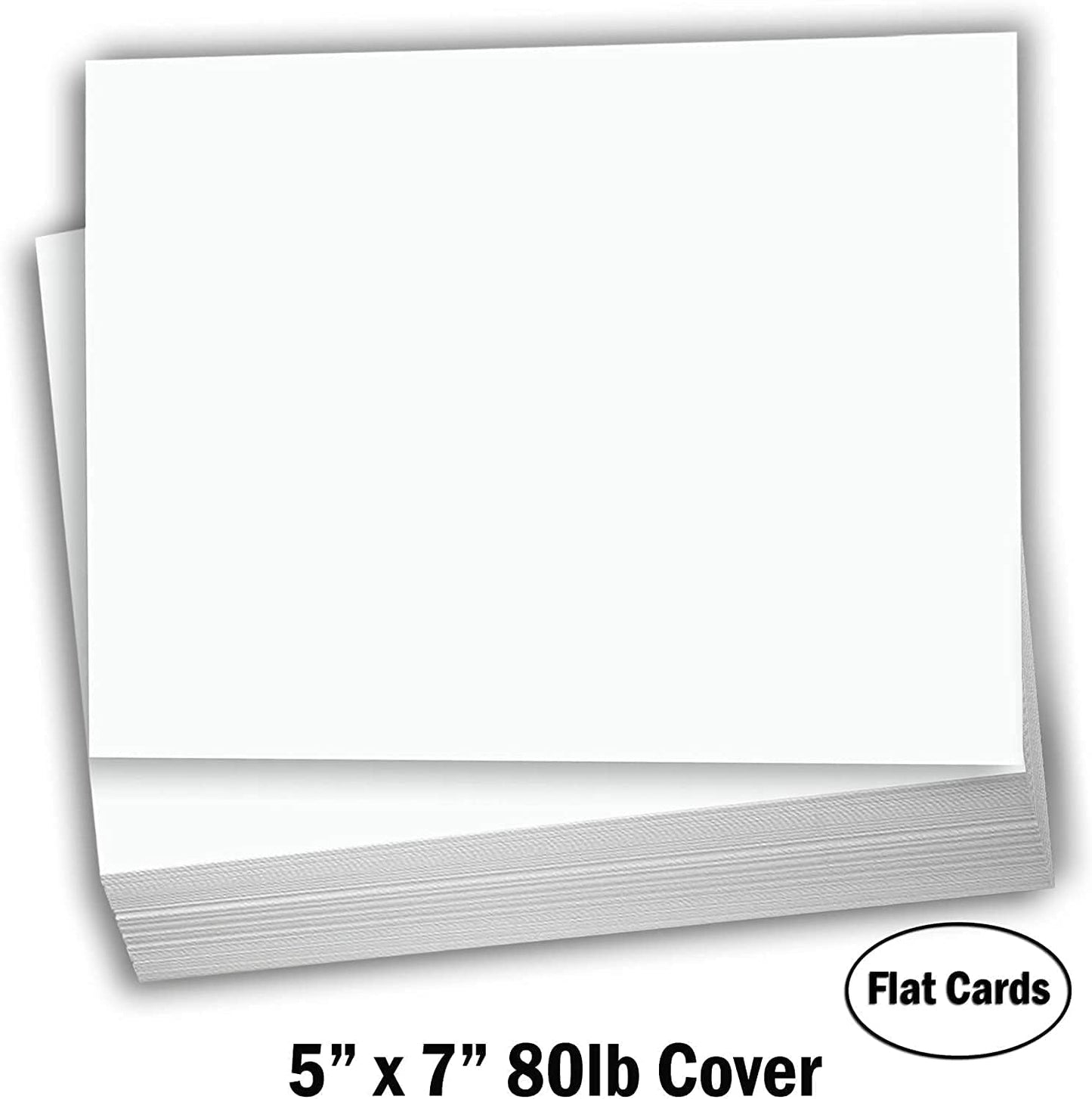 Hamilco Blank Index Cards 6" x 9" Heavyweight Card Stock 80lb Cover White Cardstock Paper - 100 Pack