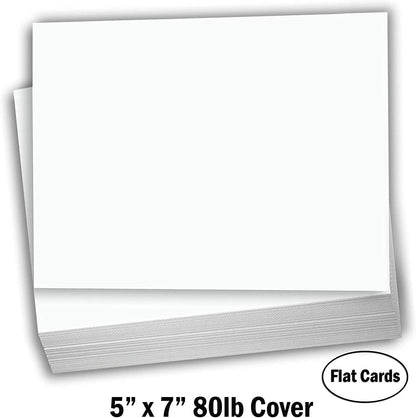 Hamilco Blank Index Cards 6" x 9" Heavyweight Card Stock 80lb Cover White Cardstock Paper - 100 Pack
