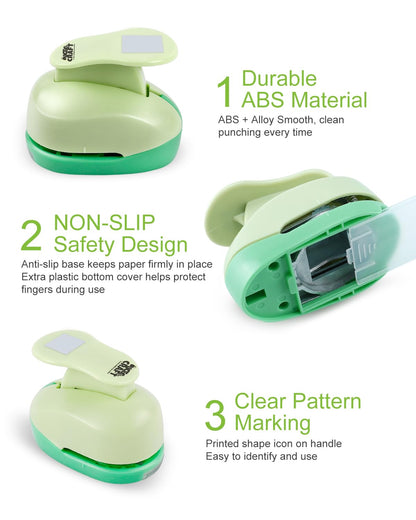 UCEC 2 Inch Circle Punch, Paper Punch, 2 Inch Hole Punch, Circle Hole Punch Cutters for Paper Crafts DIY Handmade Crafting Scrapbook Tools Cards Arts Fun Projects