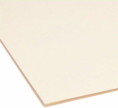 Smead SuperTab File Folder, Oversized 1/3-Cut Tab, Letter Size, Manila, 100 Per Box (10301)
