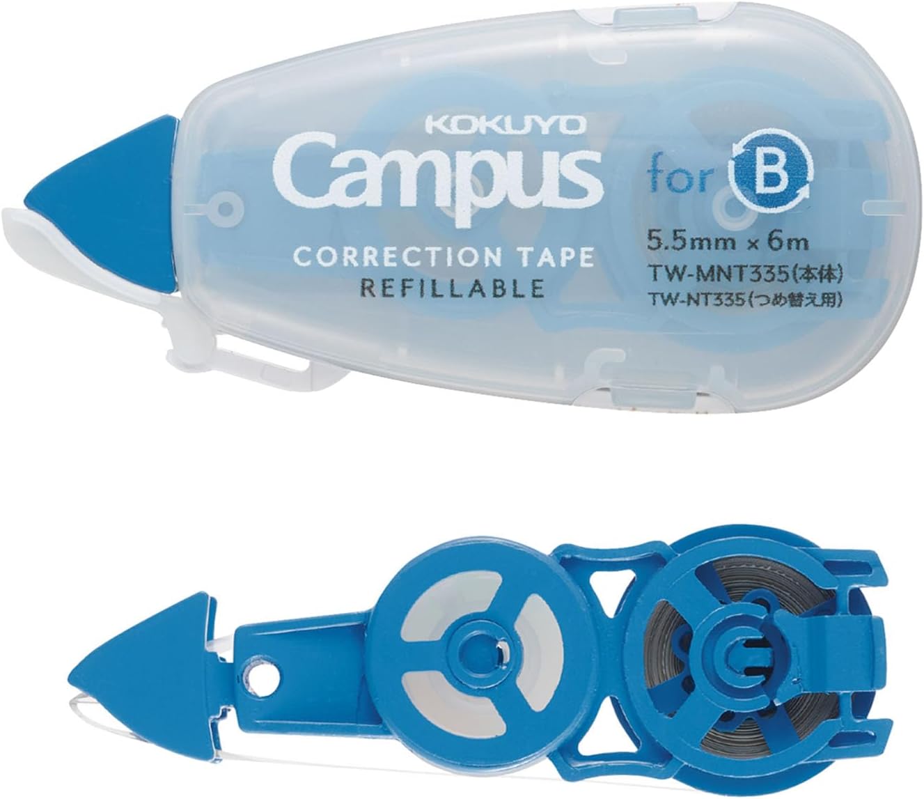 KOKUYO TW-NT305X3 Correction Tape for Campus Notes, For B Rule, 19.8 ft (6 m), Blue, Pack of 3