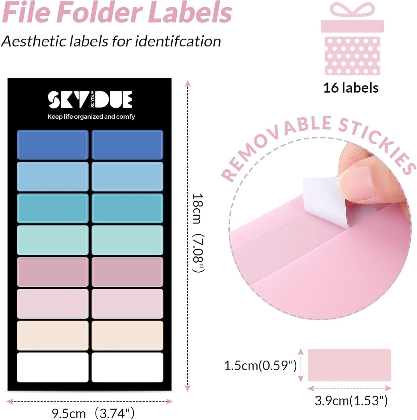 SKYDUE Accordion File Organizer, Expanding File Folder with 8 Pockets, Portable Document Paper Receipt Organizer, Letter/A4 Size Filing Folder School Office Supplies Black