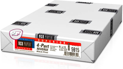 NextDayLabels - Superior Carbon-less NCR, Pre Collated Paper, 500 Sheets Per Pack (8-1/2" x 11" 3 Part Reverse, #5900)