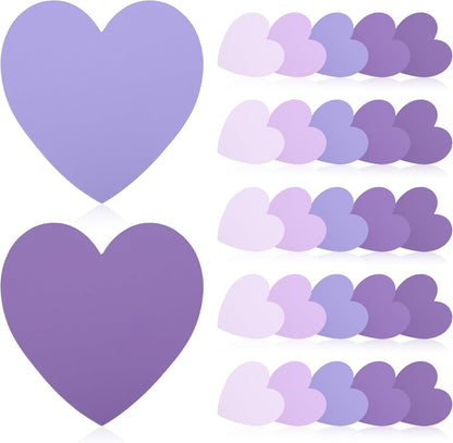 150 Pcs Heart Index Cards - Pink, 3x3 Colored Note Cards for School, Learning, Office, Games