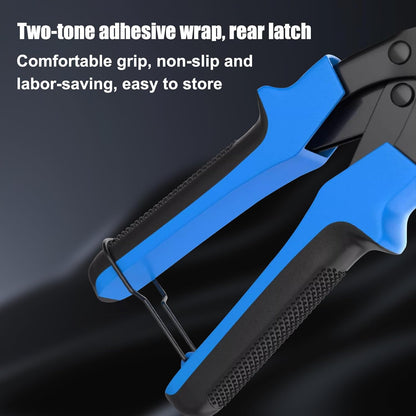 Diyife Professional Leather Hole Puncher, Full Set Punch Tool Kits for Belt, Watch Band, Shoe, Crafting, Handbag Straps, Fabric, with Extra Punch Plates and Ruler, Multi Hole Sizes Make - Blue