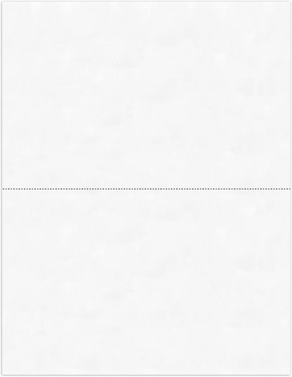 PrintWorks Professional 3 2/3" Horizontal Perforated Paper 8.5” x 11” - Perfect For W-2, 1099, & Statement Use - Made in the USA - 500 Sheets - 20 lb - Printer Compatible - White (04124)