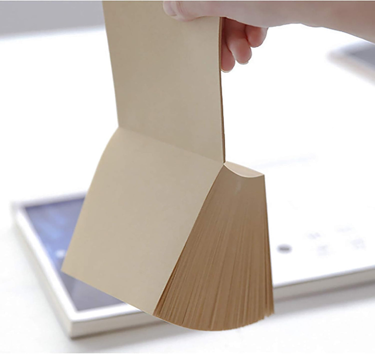 VANRA Note Cube 4 x 4 Inch (Not Sticky) Memo Cube Refill (No Holder) Tear-Off Pages (Not Loose) Blank Scratch Pads, 400-Sheets/Cube (Ivory White)