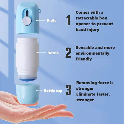 Aphro Thermal Paper Correction Fluid with Parcel Opener, 2 in 1 Anti Information Leakage Erase Device, Portable Personal Privacy Protection Artifact for Package Labels (2pcs)