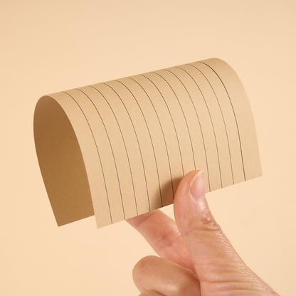 100 Sheets 3x5 Colored Ruled Note Cards Index Cards, 250 GSM Heavy Flashcards, 5 Brown