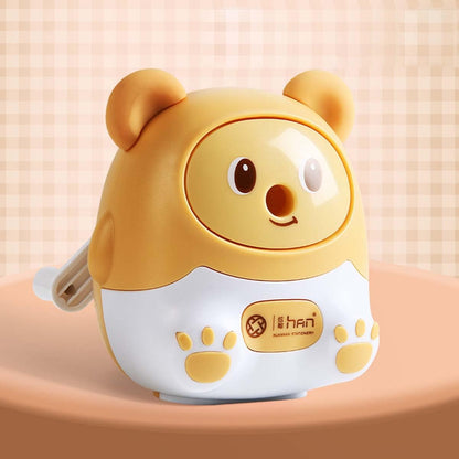 Pencil Sharpener Students Creative Children's Primary School Pencil Sharpener, Portable mini (Little Bear)