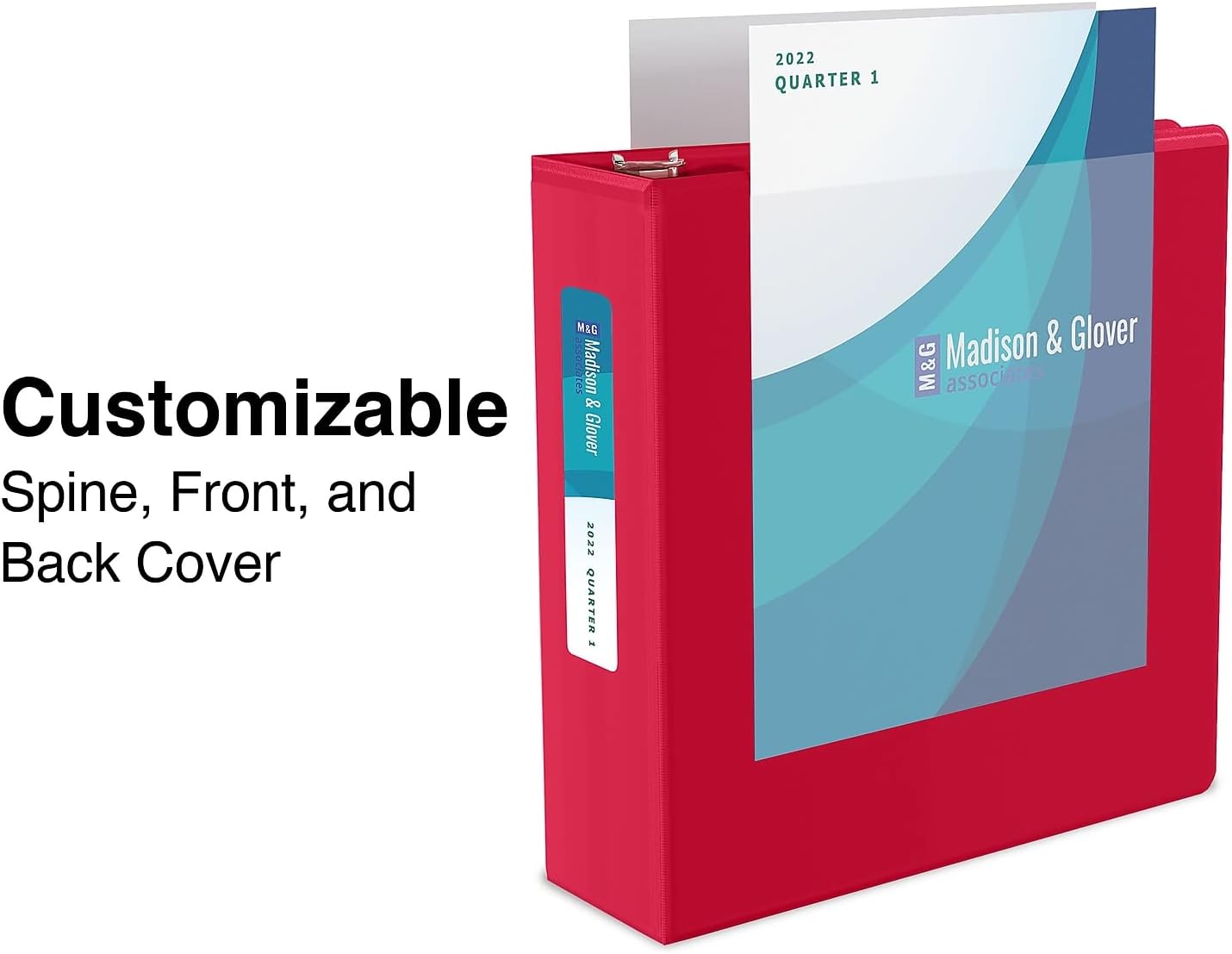 Staples Standard 2-Inch 3-Ring View Binder, Holds Up to 450 Sheets, Orange, Durable Binder for Office & School