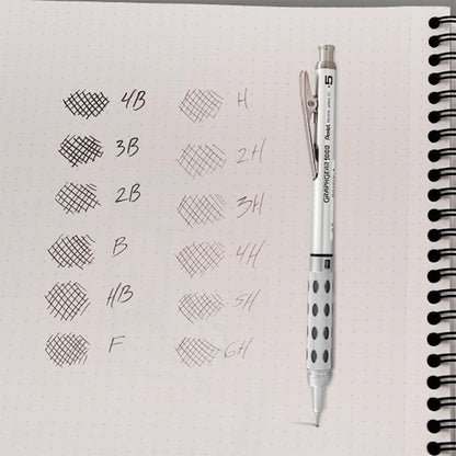 Pentel Lead Refills 0.5mm 2B, Black, 12 Leads per Tube (C505-2B) - Pack of 3