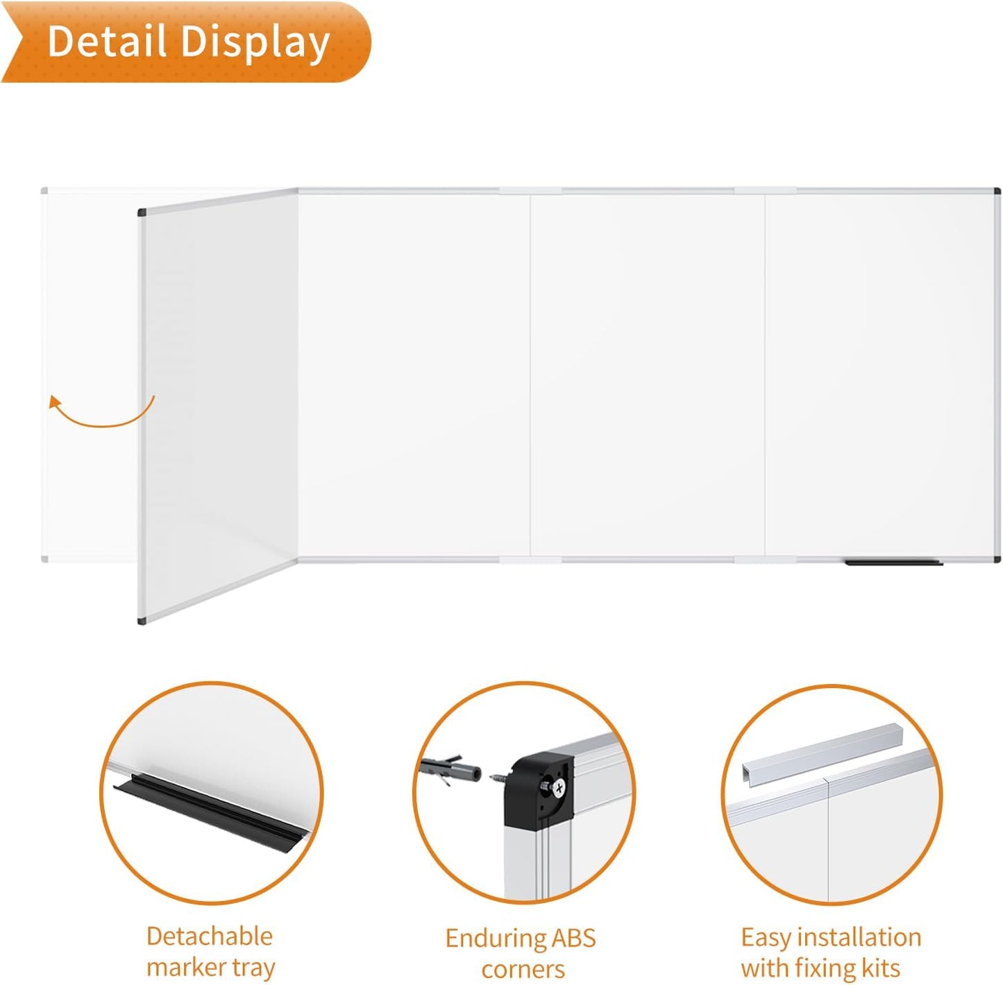 VIZ-PRO Magnetic Whiteboard/Dry Erase Board, 18 X 12 Inches, Includes 1 Eraser & 2 Markers & 4 Magnets