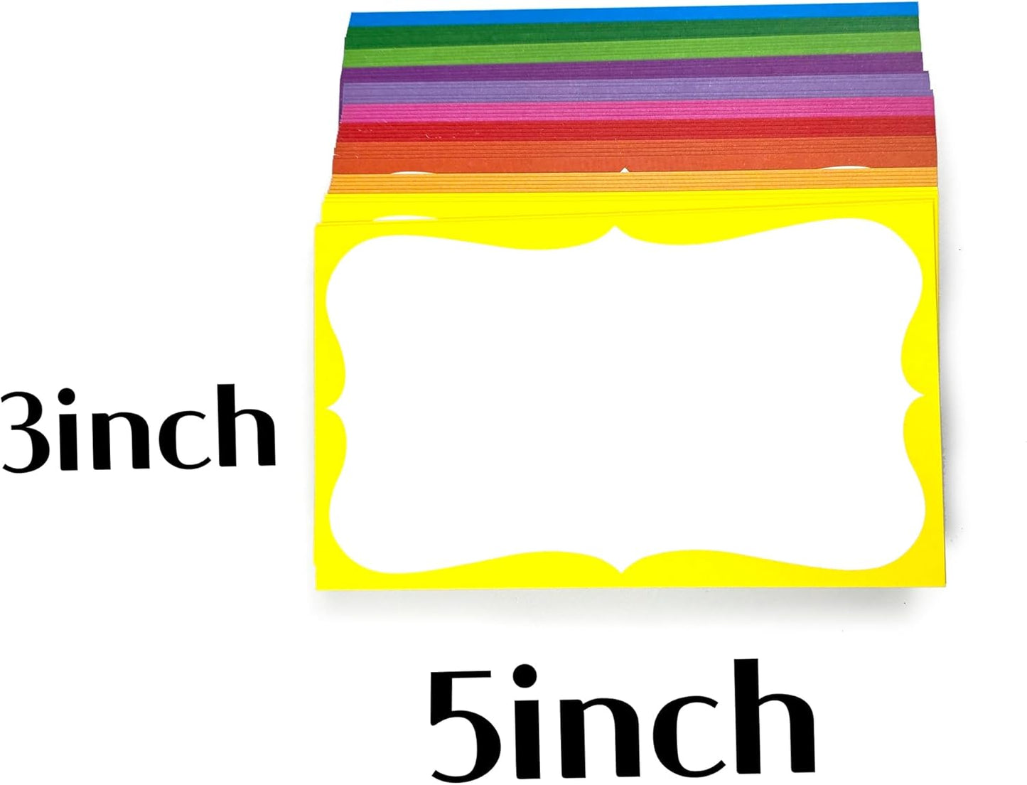 PPAPPAPPIYO index card 4x6 Decorative Border Vellum paper (Set of 50) 260gsm (4X6, design01)