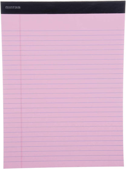 Mintra Office White Legal Pads – Ruled Notepads and Micro-Perforated Sheets, Ideal for Writing, Note-Taking & Creativity, Office, or Professional Use, Basic Pad 6 pack, 8.5"x11" (Narrow Ruled)