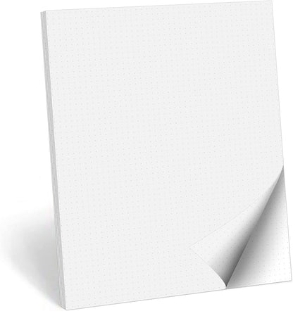 321Done Graph Paper Notepad - 50 Sheets (5.5" x 8.5") - 0.20" Grid Planning Note Pad - Thick Premium Paper - Made in USA - Plain White