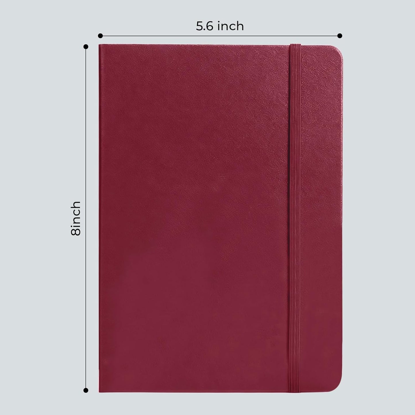 M&G Dotted Journal Notebook, 160 Pages, A5 Medium Size 5.6" x 8" for Men Women, 100GSM Thick College Ruled Paper Bullet Journal for Note Taking, Work & Office, Leather Hardcover, Green