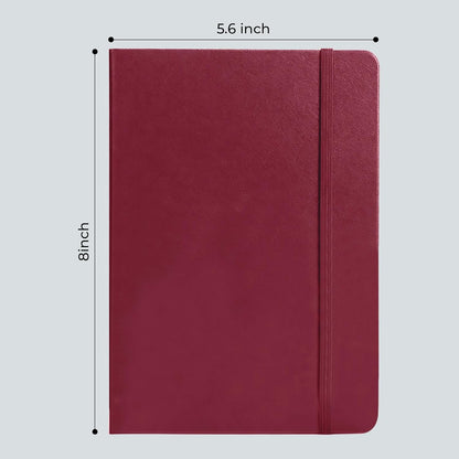M&G Dotted Journal Notebook, 160 Pages, A5 Medium Size 5.6" x 8" for Men Women, 100GSM Thick College Ruled Paper Bullet Journal for Note Taking, Work & Office, Leather Hardcover, Green