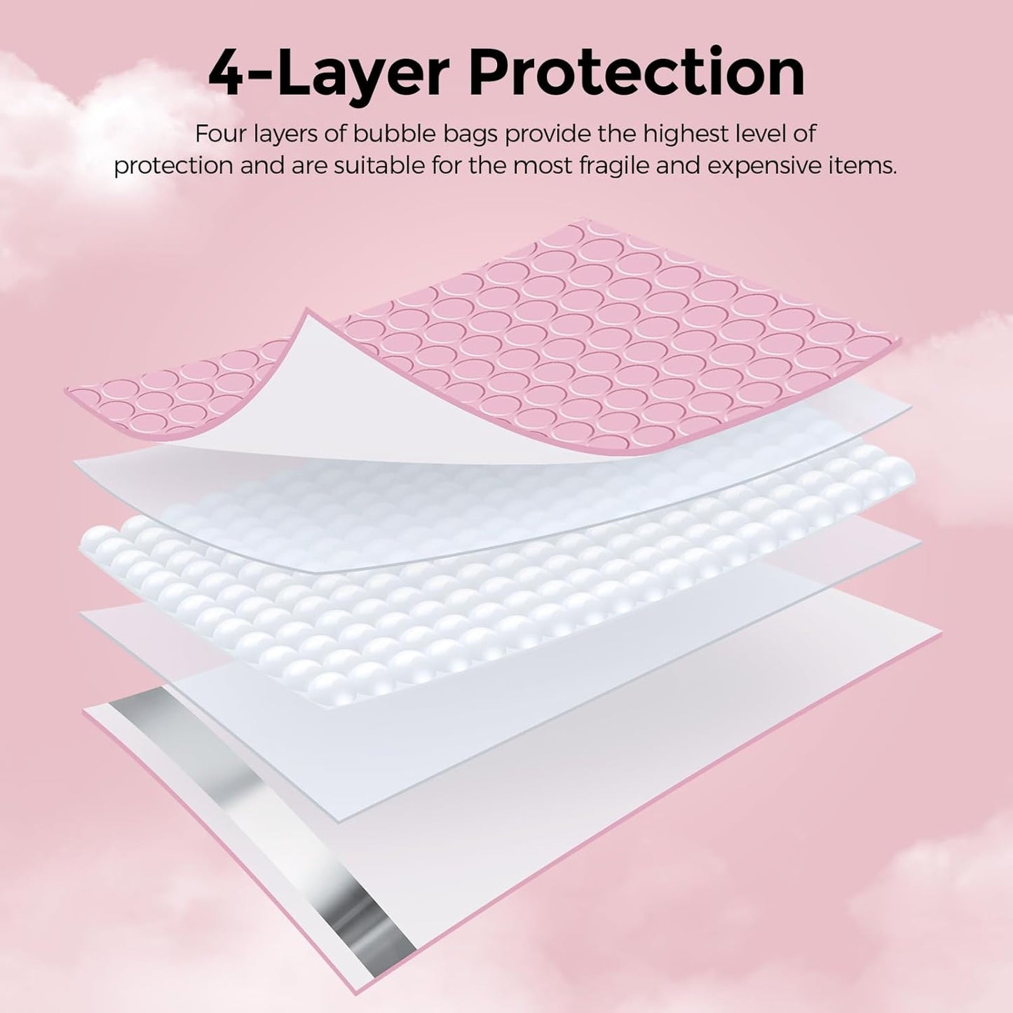 Metronic Bubble Mailers 8.5x12" 40 Pack Black Padded Envelopes Usable Size 8.5 x 11" Strong Adhesion Bubble Envelopes Medium Mailing Envelopes Bubble Padded for Small Business Shipping Books Clothes