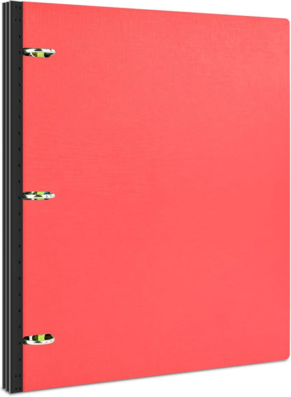 INFUN Telescoping 3 Ring Binder - 4PCS, Portable Plastic 3 Ring Binder with Telescoping Spine, Binders with Foldable Front Cover Holds 8.5"x11" Paper for School, Office, Homes