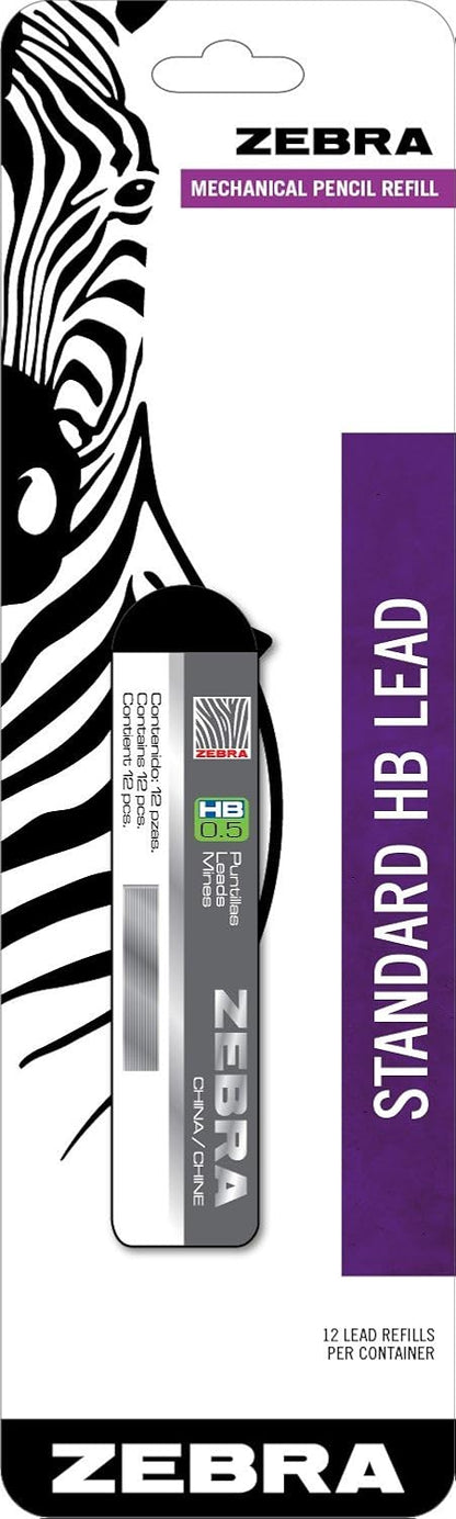 Zebra Pen Standard HB Lead Mechanical Pencil Refill, 0.7mm, 1 Pack