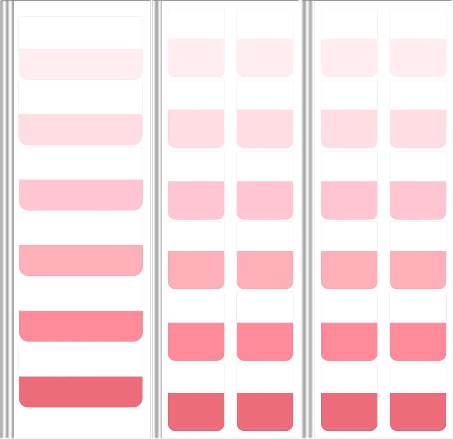 300 Pcs Pink Sticky Index Note Book Tabs, Writable Self-Adhesive Page Tabs, Practical Book Flags for Page Marking, File Classification, Daily Reading Sorting Needs, Essential Study Accessories
