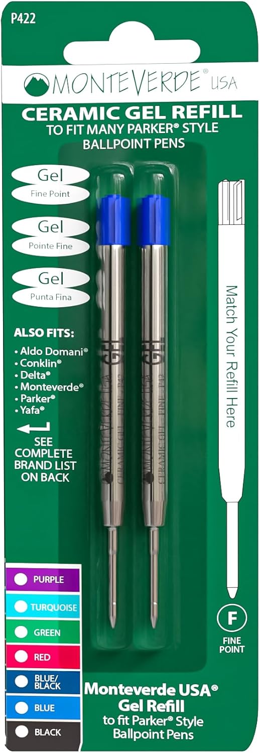 Monteverde® Capless Gel Refills to Fit Parker