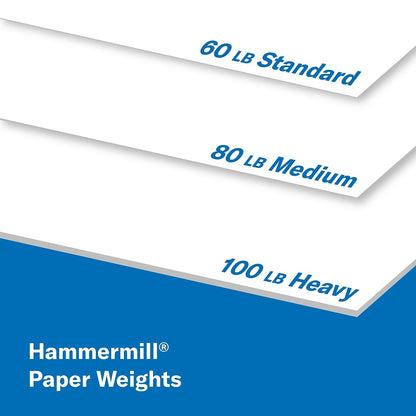 Hammermill 122549 Premium Color Copy Cover, 60 lbs., 8 1/2 x 11, Photo White, 250 Sheets