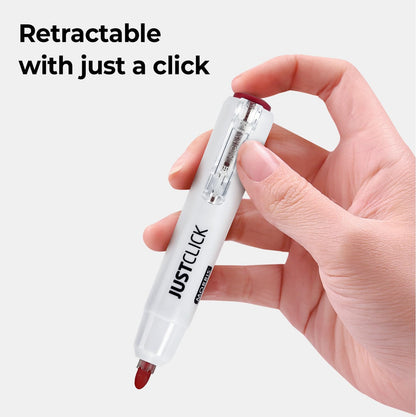 carrotez Retractable Dry Erase Markers, Click Dry Erase Whiteboard Markers, Bullet Tip, Thick Barrel, 12 Count, Black