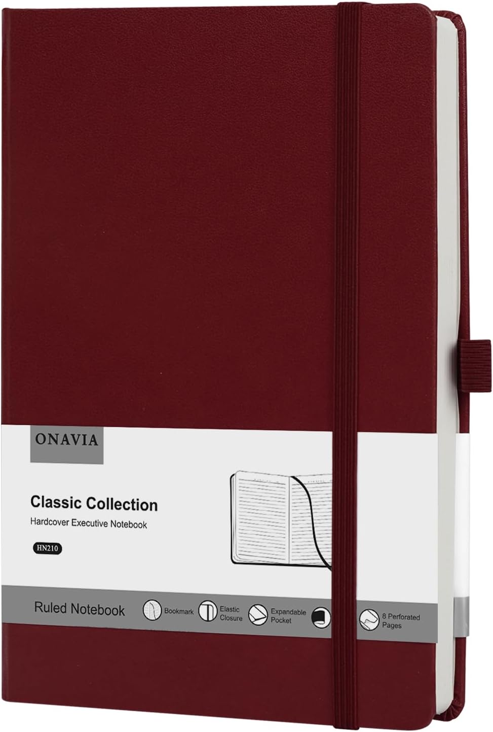 ONAVIA Lined Journal Notebooks for Work, Travel, College, A5 Size 100 GSM Thick Paper, Classic Ruled Journaling Notebook, Hardcover Notepad for Writing 160 Pages, 5.5 x 8.3 inch, Royal Blue