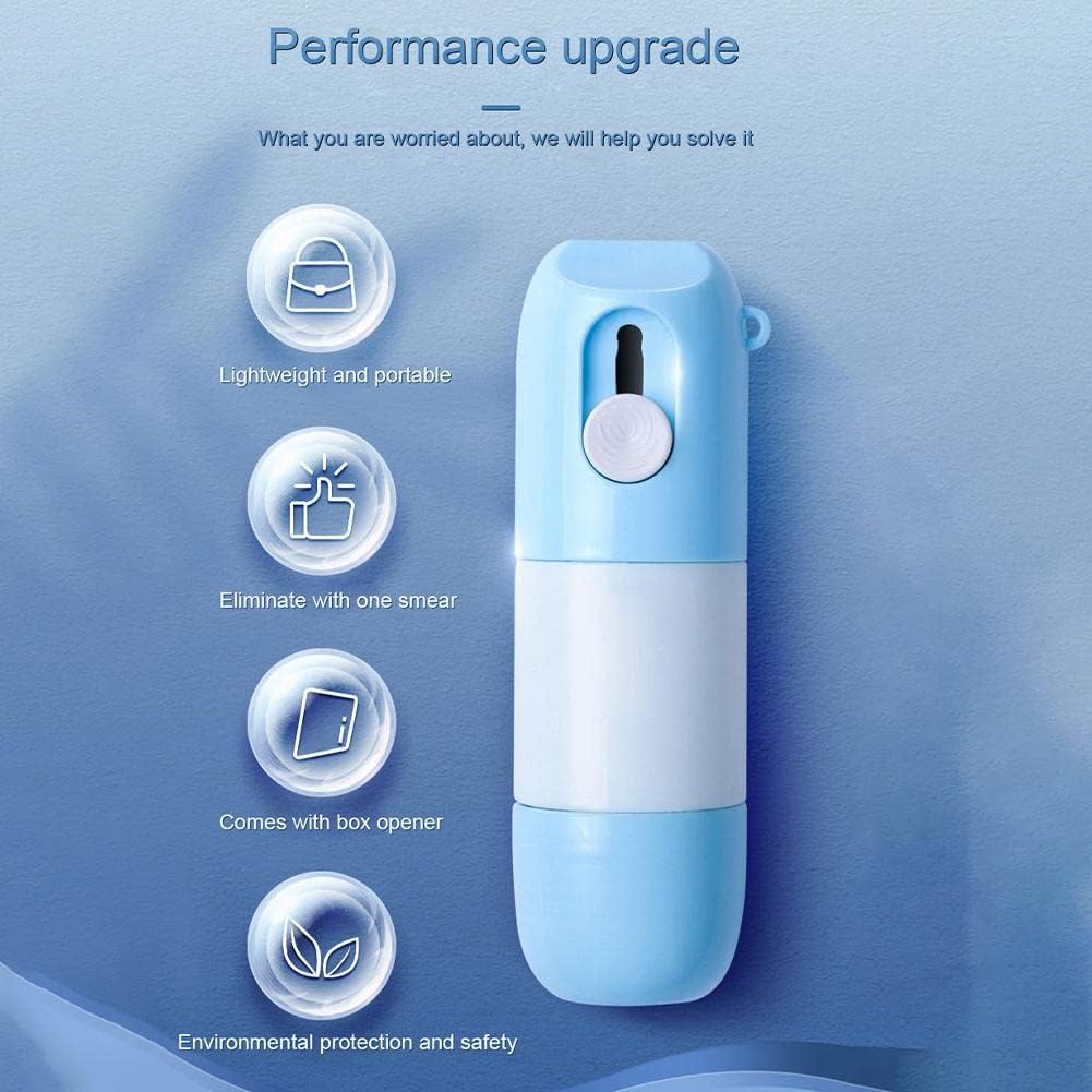 Thermal Paper Correction Fluid with Unboxing Knife,Portable Information Anti-Leakage Protection Correction Fluid,2 in 1 Anti Information Leakage Erase Device for Package Labels,Bills