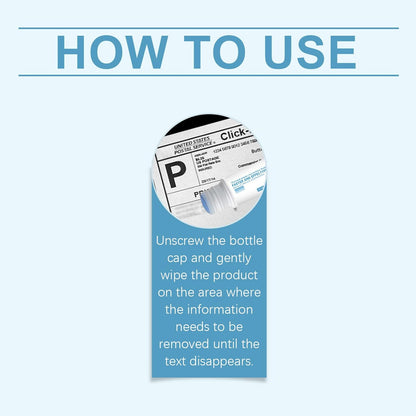 Thermal Paper Eraser, Quick-Dry Correction Fluid, 3.3x3.3x7.8cm, Privacy Protection Ink Remover, Anti-Leakage Liquid, Sensitive Paper Eraser, For Receipt Ticket Label Document Inventory