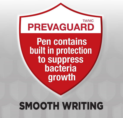 BIC PrevaGuard Clic Stic Ballpoint Pen, Black, 60-Count