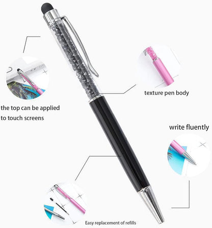 20 Pieces Ballpoint Pen Refills Black Ink 1.0mm Medium Point Smooth Writing Replacement Gel Ink Refills for Retractable Ballpoint Pen School Office Supplies