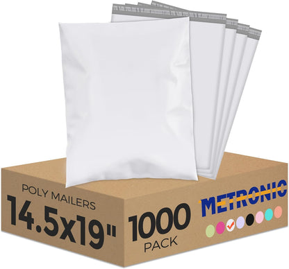 Metronic Poly Mailers 10x13 300 Pcs, Small Shipping Bags for Clothes, Shipping Envelopes for Small Business, Strong Adhensive Mailing Bags, Haze Blue
