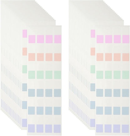 PATIKIL Clear Index Sticky Tabs, 480 Pcs Small Transparent Sticky Notes Bookmarks Planner Stickers Page Tabs for Office Notebooks File Folder Ledger Book, Gradient Pink