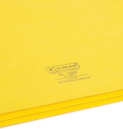 Smead File Pocket, Straight-Cut Tab, 1-3/4" Expansion, Letter Size, Redrope, 25 per Box (73214)