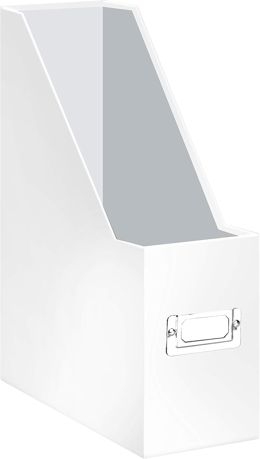 Snap-N-Store Fiberboard Magazine File with PVC Laminate, 12.25 x 3.88 x 9.75 Inches, Black (SNS01565)