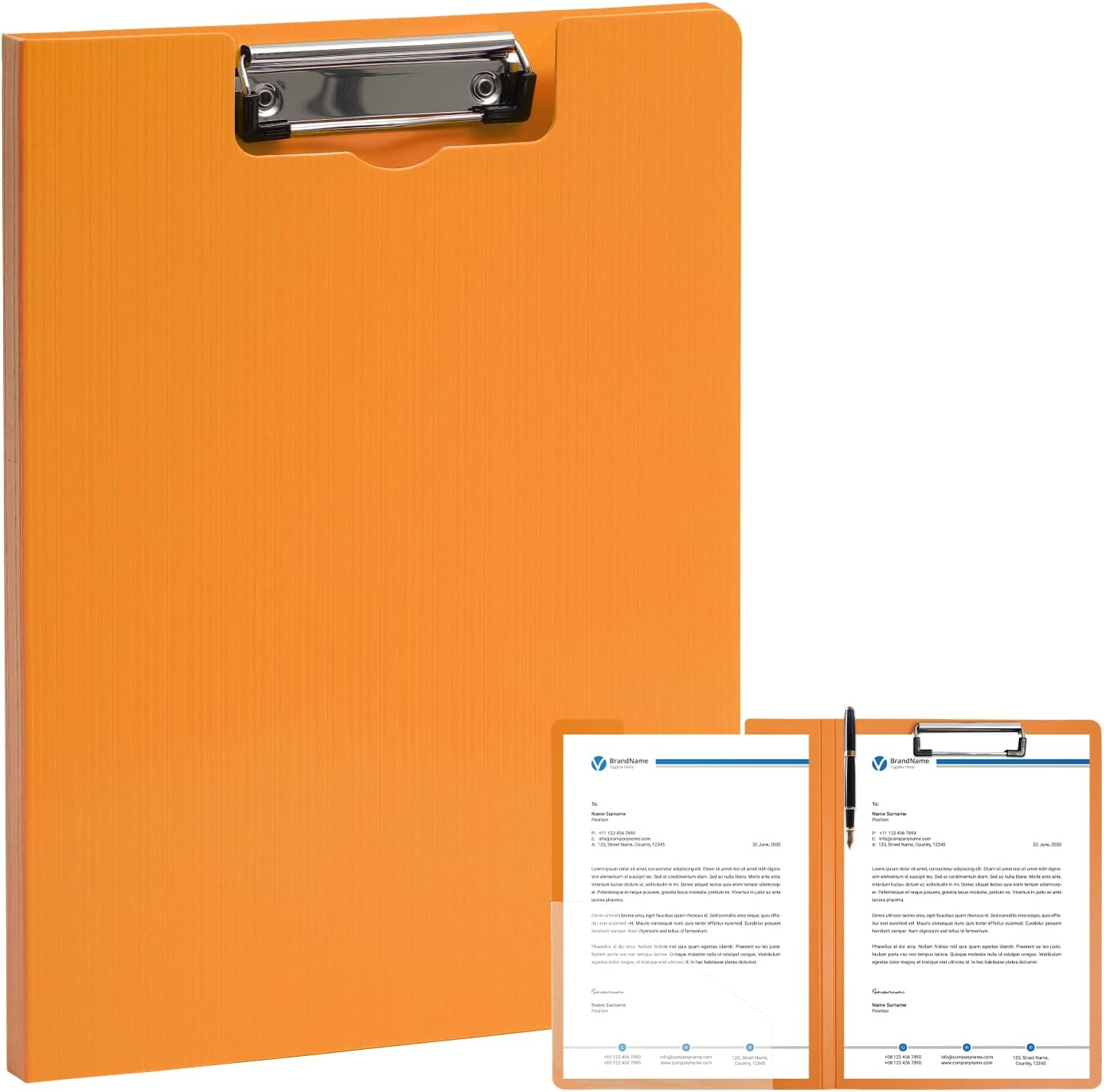 Clipboard Folder, A4 Foldable Clipboards with Pocket, File Cover Office Folder Clipboard, 360 Degree Foldable Storage Clipboards for Office, School or Medical Field, Blue