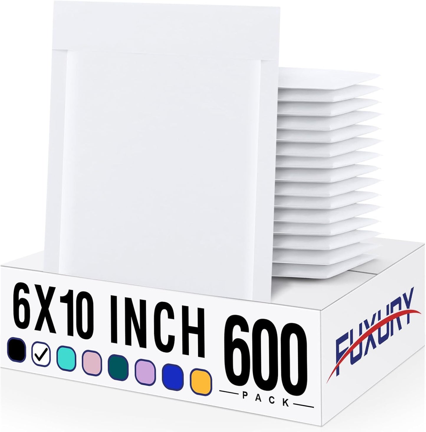 Fuxury Kraft Bubble Mailer 4x8” 50Pack Padded Envelopes Usable Size 4x7" Strong Adhesion Thick Bubble Envelopes Waterproof Cushioned Bubble Mailers Packaging for Small Business #000 Yellow