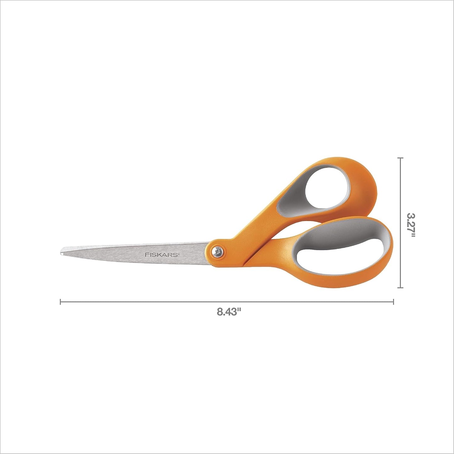 Fiskars All Purpose Scissors, High Performance Cutting, Stainless Steel Blades, Ergonomic and Comfort Handles, Perfect for Arts and Crafts and the Office, Scissors for Office