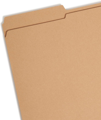 Smead Fastener File Folder, 2 Fasteners, Reinforced 2/5-Cut Tab Right of Center Position, Guide Height, Legal Size, Kraft, 50 per Box (19880)