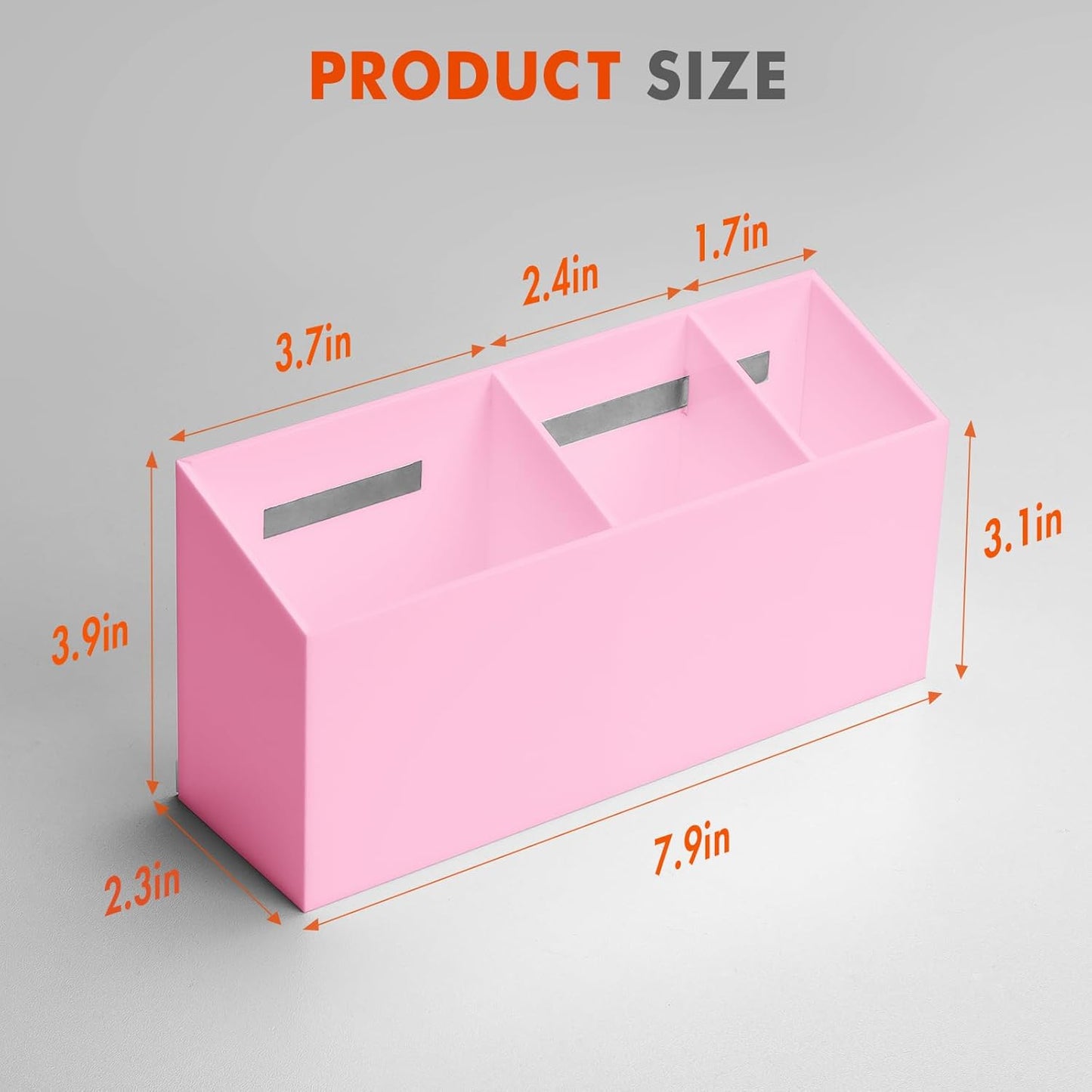 Magnetic Dry Erase Marker Holder, Acrylic Magnet Pen Holder for Whiteboard, Refrigerator, Magnetic Fridge Organizer for Office, Classroom, Whiteboard Maker Holder, Locker Organizer