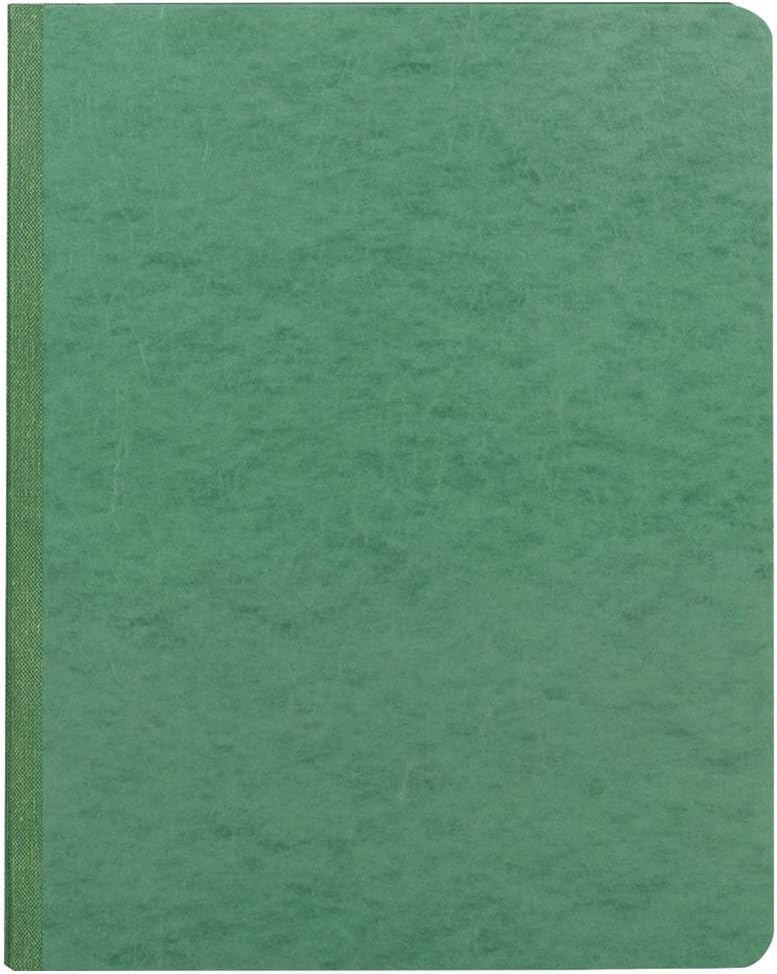Side Opening Report Cover, Prong Clip, Letter, 3" Capacity, Green [Set of 3]