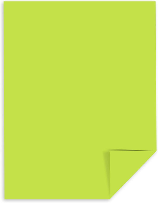 Neenah 21859 Astrobrights Color Paper, 8.5” x 11”, 24 lb / 89 gsm, Vulcan Green, 500 Sheets