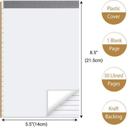 zmybcpack 20 Pack Lined Memo Pads 4”x6” Note Pads - 100 Sheets Each Lined Paper Notepad- Small Memo Scratch Pad Writing Pads(Double Sided Printed)