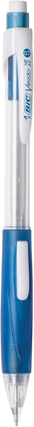 BIC Velocity Side Clic Mechanical Pencils, With Colorful Barrel, Medium Point (0.7mm), 4-Count Pack Mechanical Pencils With Eraser and Lead Refills